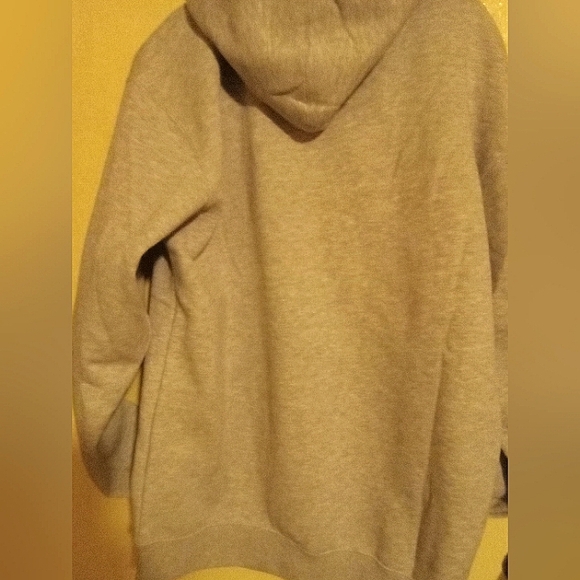 A NWT MENS LG HOODED PULLOVER SWEATSHIRT WITH  POCKETS GRAY WITH ALABAMA LOGO. - Picture 3 of 6